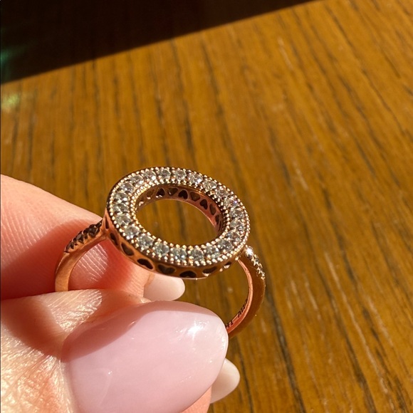 Pandora Rose Gold Circle Ring - Picture 3 of 4